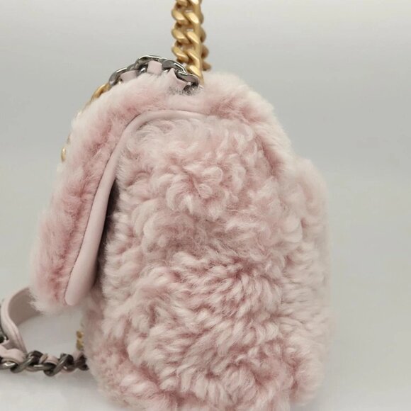 CHANEL Shearing Chain CHANEL 19 Bag Mouton 2way Pink M95573 CC Auth 116258AM - Picture 6 of 16